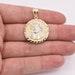 1 1 2 Jesus Face Diamond Cut Oval Medallion Pendant Real 10K Yellow White Gold