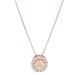 1.3 ct Round Cut Halo Designer Genuine Flawless VVS1 Champagne Simulated Diamond 14K 18K Rose Gold Pendant with 16 Chain