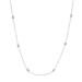 1 4ct Diamond Marquise Station Adjustable Necklace Real 14K White Gold 20