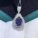 1.70ct Natural sapphire diamond pendant