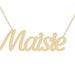 14K Gold Name Necklace Rose Gold Yellow Gold White Gold Name Necklace Perfect Gift for Wife Maisie