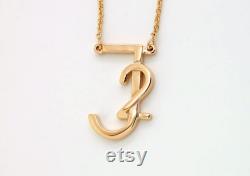 14K Gold Necklace with Initial, Gold Letter Necklace, Personalized Mom Gift Children Initial necklace, Custom Initial Necklace gift For Wife