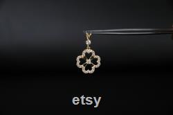 14K Gold Pendant, Flower Pendant, Flower Necklace, girls pendant, grandma pendant, best friend pendant, gift for her, gift for him, Gold