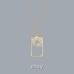 14K Gold Sun Necklace, Dainty Sun Necklace Sun Charm, Sun Pendant Necklace, Vergina Sun Necklace, Sun Choker Necklace