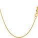 14K Solid Yellow Gold Box Link Necklace Pendant Chain 0.8mm All Sizes 13'' 30'' With Lobster Clasp For Everyday Use