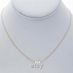 14K Yellow Gold Cable Chain Necklace with Freshwater Cultured Pearls