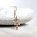 14K Yellow Solid Gold Cross Chain Pendant.White Cubic Zirconia Cross. Classy Women Cross Casual Charm Necklace.