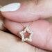 14Kt Gold Star Diamond Necklace, Diamond Pendant, Star Diamond Necklace, Natural Diamond Necklace, Beautiful Necklace, SHIPS NEXT DAY