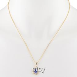 14Kt Gold Tanzanite Necklace, Tanzanite Pendant, Teardrop Necklace, December Birthstone Necklace, SHIPS NEXT DAY