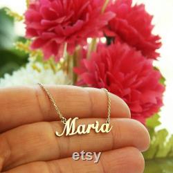 14k Gold Name Necklace,Personalized Necklace,Custom Jewelry,Personalized Gifts,Jx11