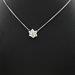 18Carat White Gold Diamond Flower Necklace with 1.00 carat VS G-H 16'' inch