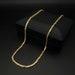 18K Solid Gold Byzantine Chain Necklace -Thickness-2.3mm Real 18k Gold ,For Him ,for Her, Birthday Gift,Anniversary Gift