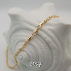 18K Solid Gold Byzantine Chain Necklace -Thickness-2.3mm Real 18k Gold ,For Him ,for Her, Birthday Gift,Anniversary Gift