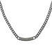 2.19ct Pavé Diamonds in 925 Sterling Silver Cuban Curb Link ID Charm Choker Necklace 16