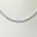 3mm GRA Certified Moissanite Tennis Necklace, D Colorless VVS1 Moissanites, 16 , 18 or 20 Rhodium Plated Sterling Silver, Open Box Clasp