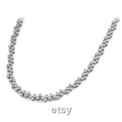 4 Carat Diamond Bezel Necklace Diamond Jewelery Gifts for Women Wedding Jewelry Gifts for Her Anniversary Bezel Diamond
