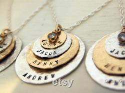 5 discs as Seen At THE DENVER POST and Channel 9 News Personalized Your Charm Two Tone Necklace -Simag