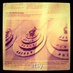 5 discs as Seen At THE DENVER POST and Channel 9 News Personalized Your Charm Two Tone Necklace -Simag