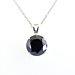 7 Ct Certified Black Diamond Solitaire Pendant With Round Brilliant Cut 925 Sterling Silver Earth Mined Diamond Gift For Wedding,Birthday
