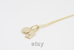 9ct Gold Dainty Necklace Gold Necklace For Women Charm Necklace Gold Pendant Necklace Solid Gold Necklace Layering Necklace Ladies