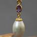 Aaloka Rose de France and Pearl Pendant Gold Vermeil