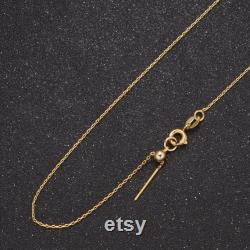 Adjustable Necklace 17.7 inch ready to wear 24k Gold Filled Cable Chain Necklace Dainty Chain For Jewelry Making with Pendant Charm WA-738