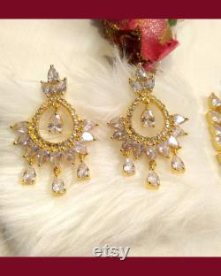 American diamond necklace Indian Pakistani Dubai Kuwaiti African jewellery