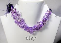 Amethyst Pear Cabochan Beads,Bead hole Mixed lot Approx, Wholesale Price Jewellery making Color Purple Amethyst necklace 184355