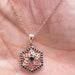 Antique Flower Pendant, Geometric Necklace Gold, Black Onyx Necklace for Women, Onyx Pendant Necklace