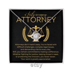 Attorney Necklace, Gift for Attorney, Thank You Attorney, Appreciation for Attorney, Retirement Gift