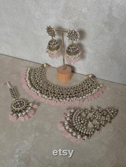 Avleen Bridal Necklace Light Pink