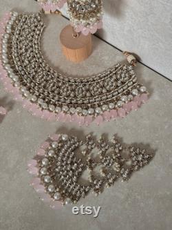 Avleen Bridal Necklace Light Pink