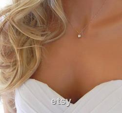 Back Drop Wedding Necklace Diamond Bridal Necklace Bridesmaid Gift Prom Necklace Special Event Jewelry