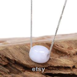 Baikalla Good Luck Button Necklace Real Lavender Jadeite Jade Lucky TongTong Pendant Necklace, Natural Jade Jewelry For Her, For Love