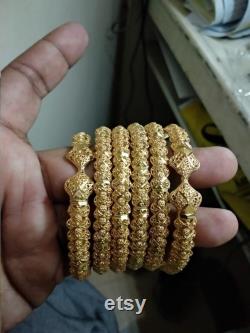 Bangles Gold Plated Hand made Pakistani jewelry, Indian jewelry, Bollywood jewellery