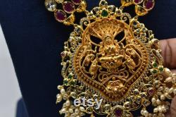 Beautiful Laxmi idol necklace