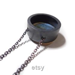 Blue Labradorite Necklace, stunning labradorite necklace, Silver Handcrafted Pendant, Naheyiyi