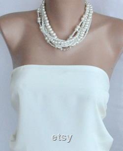 Bridal Jewelry, Wedding Pearl Necklace