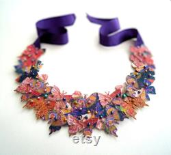 Butterfly Bib Statement Necklace Collar