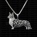 Cardigan Welsh Corgi sterling silver pendant and necklace