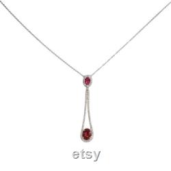 Charming Necklace, Tourmaline gemstones and diamonds Pendant, Necklace For Women.