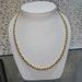 Circa 1990, a 20 long x 3.5mm wide 10k yellow gold rope chain with lobster claw clasp.