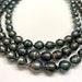 Circle Color Tahitian Pearl Necklace,7-11 12mm Circle-Drop Baroque Tahitian Cultured Pearl,Price for 1 Strand,15.75 Inches,Lot21094-28