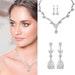 Crystal Sparkling Necklace set, Bridal Necklace set, Bridal accessories, Bridal Necklace, wedding accessories, bridal jewlery