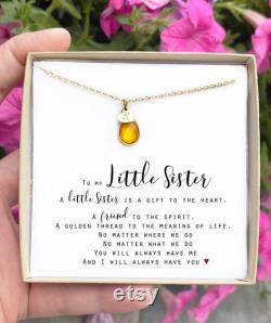 Custom Birthday Gift for Little Sister Jewelry Gift for Sister Little Sister Necklace Gift Sister Gifts Little Sister Personalized gift LSis