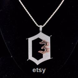 Custom Moissanite Pendant Men's Hip Hop Jewelry Iced Out Custom Moissanite Pendants- 925 Sterling Salve