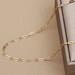 Customized 18K Solid Gold sparkle paperclip Chain, necklace, real 18K gold AU750 solid gold necklace
