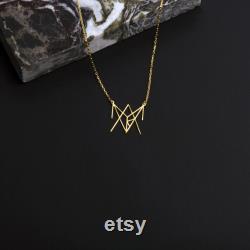 Customized Monogram Necklace, Turn Your Name into a One-of-a-Kind Statement Piece, Personalized Handmade Women Gold Name Necklace