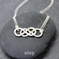 DOUBLE INFINITY Necklace for women
