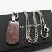 David Yurman Sterling Silver Exotic Stone Red Jasper Tag Pendant Pouch and Box